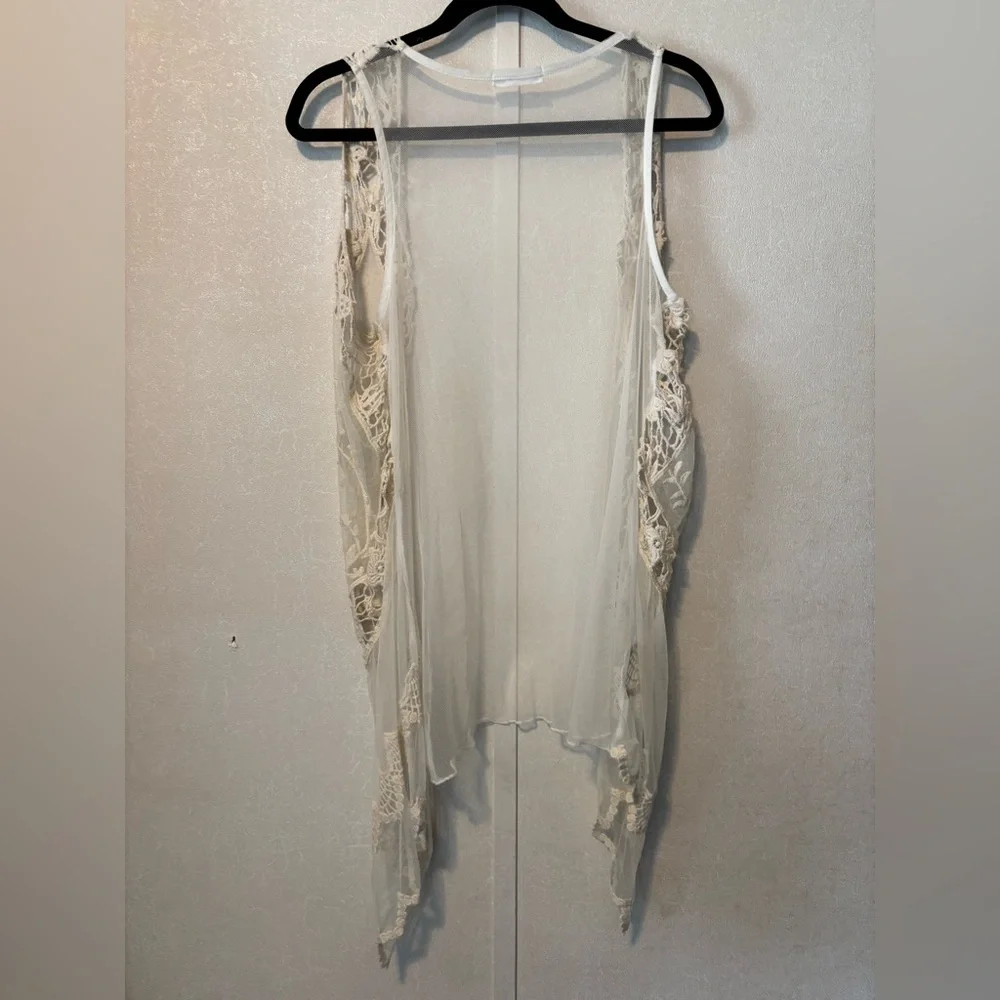 Knitworks | Cream Sheer Vest | Size - Picture 5 of 5